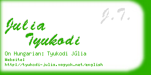 julia tyukodi business card